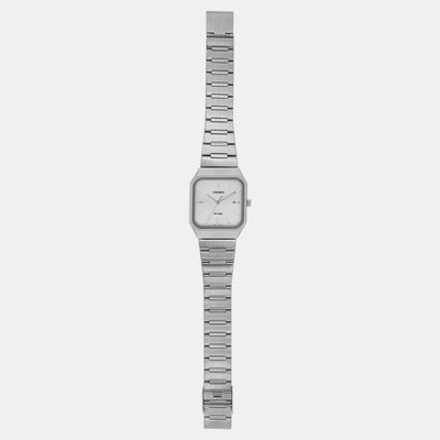 Enticer Men Quartz Silver Dial Analog Stainless Steel Watch A2468