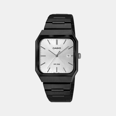 Enticer Men Quartz Silver Dial Analog Stainless Steel Watch A2469