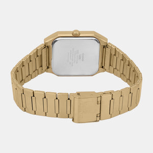 Enticer Men Quartz Gold Dial Analog Stainless Steel Watch A2470