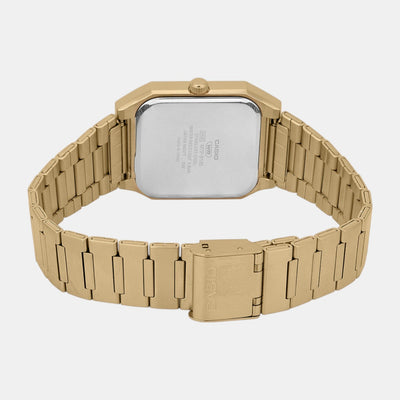 Enticer Men Quartz Gold Dial Analog Stainless Steel Watch A2470