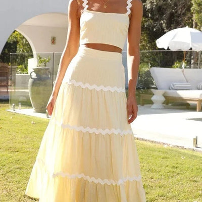 Leh Summer Set of Top with Skirt
