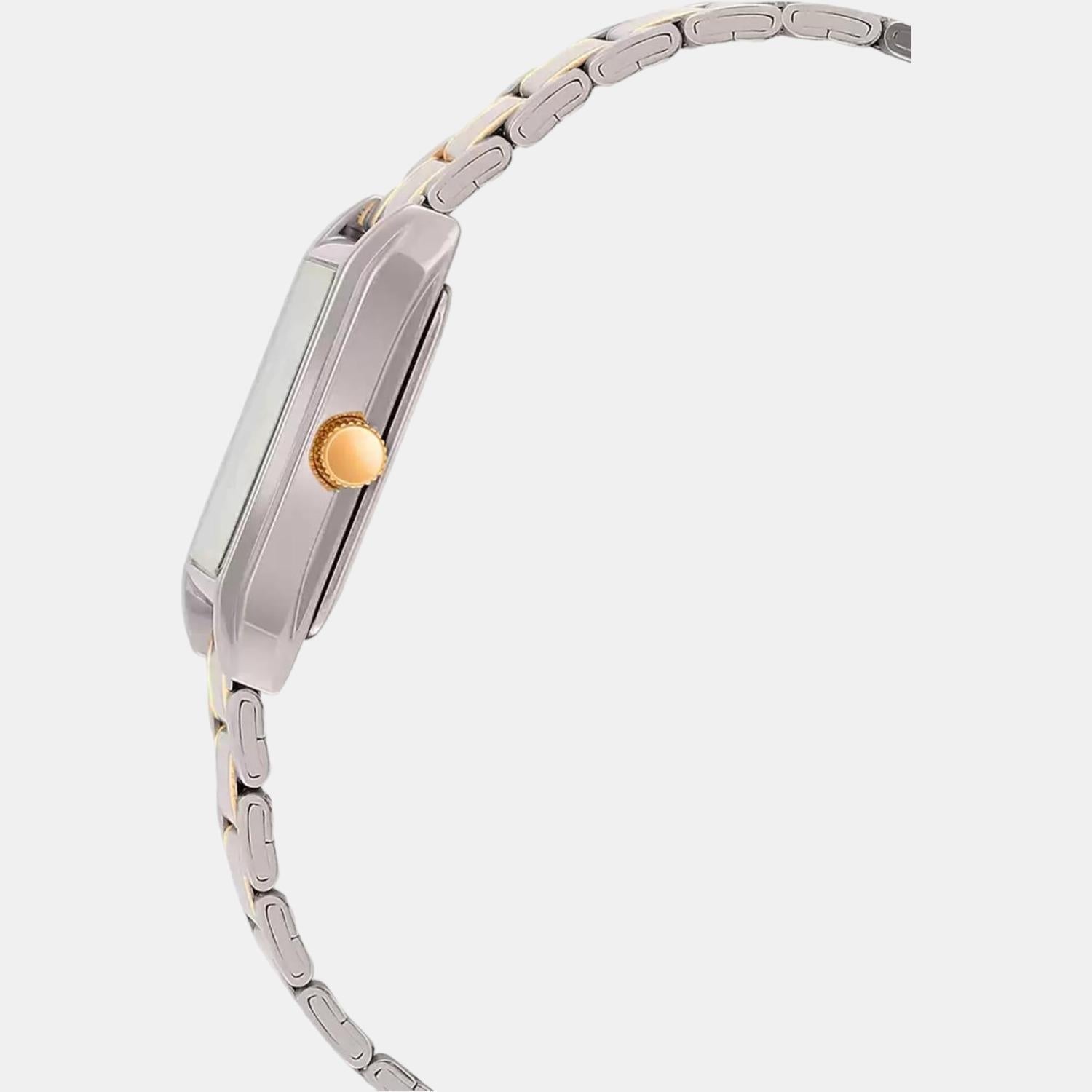 Enticer Women Quartz White Dial Analog Stainless Steel Watch A360