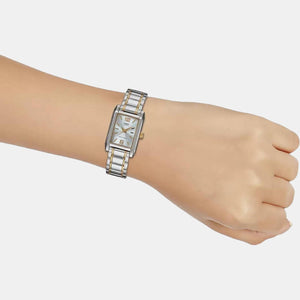 Enticer Women Quartz White Dial Analog Stainless Steel Watch A360