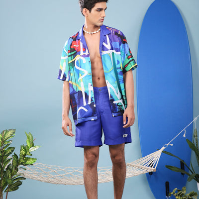 Cuban Oversized Shirt - Resort Wear