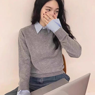 Blair Statement Tops with Attached Sweater