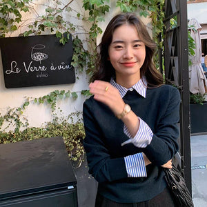 Blair Statement Tops with Attached Sweater
