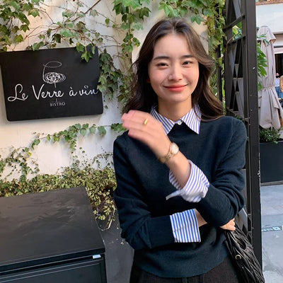 Blair Statement Tops with Attached Sweater