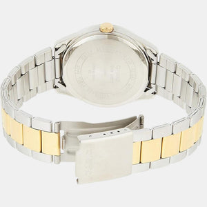 Enticer Men Quartz Silver Dial Analog Stainless Steel Watch A491