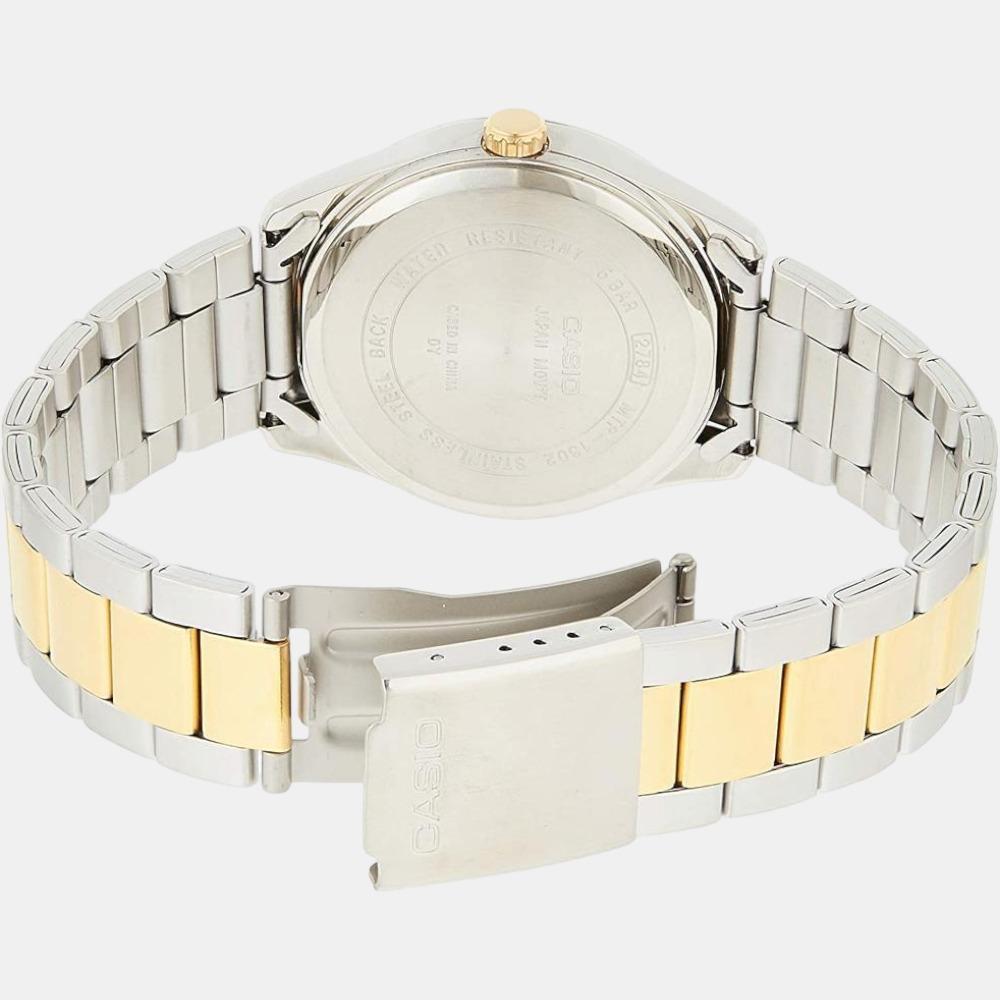 Enticer Men Quartz Silver Dial Analog Stainless Steel Watch A491