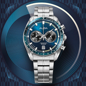 Alba Signa Blue Dial Men 44mm A4B017X1