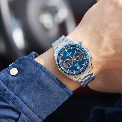 Alba Signa Blue Dial Men 44mm A4B017X1