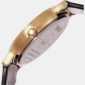 Classics Men Quartz White Dial Analog Leather Watch A500