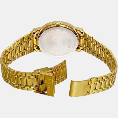 Classics Women Quartz Champagne Dial Analog Stainless Steel Watch A504