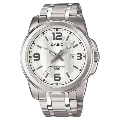 Casio Enticer White Dial Men 44mm