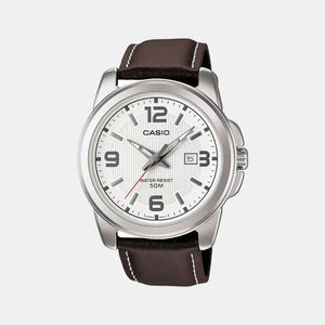 Enticer Men Quartz White Dial Analog Leather Watch A553