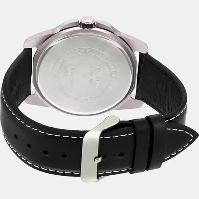 Enticer Men Quartz Black Dial Analog Leather Watch A554