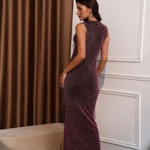 Cressida Statement Glam Sequined Dress in Pink