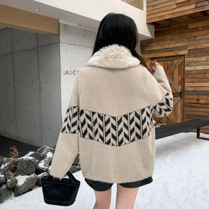 Dublo Woolen Short Coat with Fur