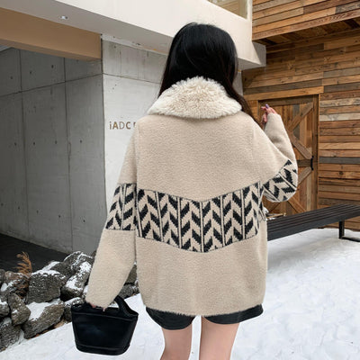 Dublo Woolen Short Coat with Fur