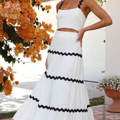Leh Summer Set of Top with Skirt