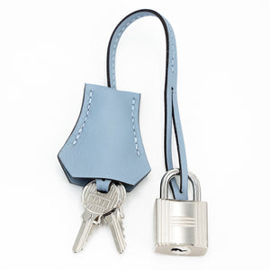 HERMÈS Birkin 25 Bleu Lin Swift Palladium hardware