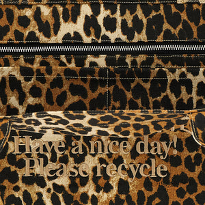 Ganni Leopard Xxl Shopping Bag
