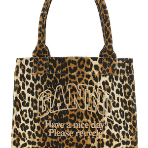 Ganni Leopard Large Shopping Bag