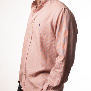 Ralph Lauren Slim Fit Red Plaid Buttondown Shirt