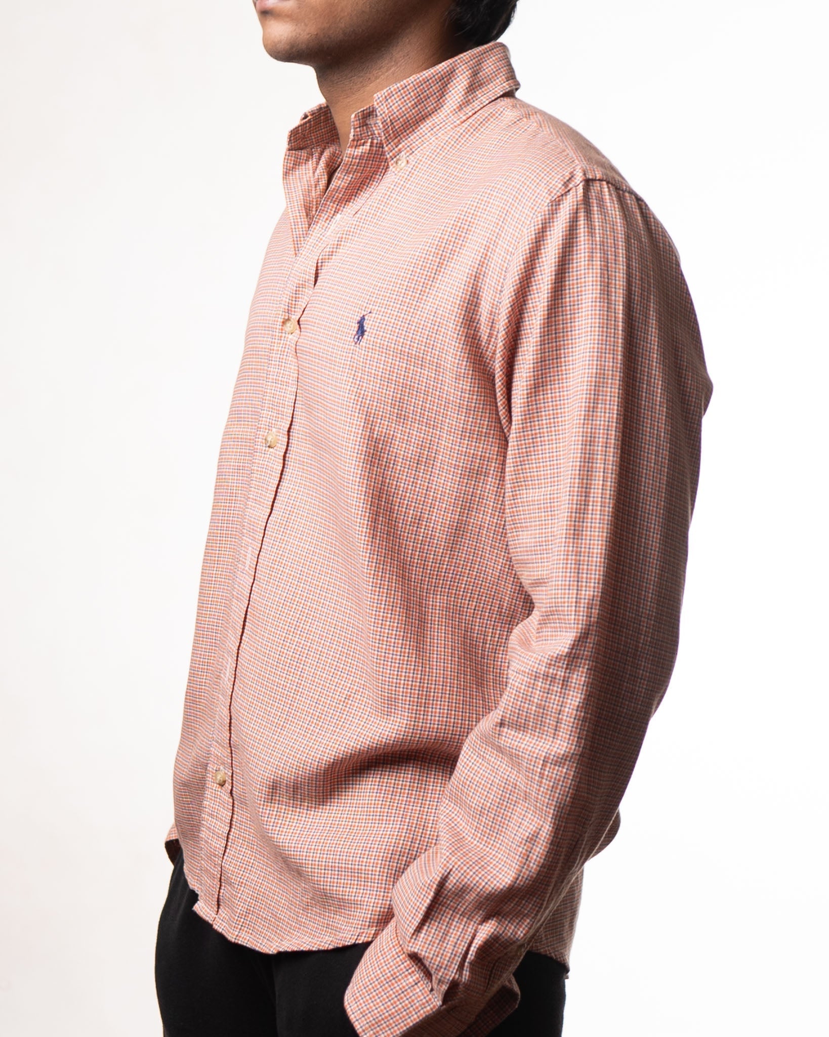 Ralph Lauren Slim Fit Red Plaid Buttondown Shirt