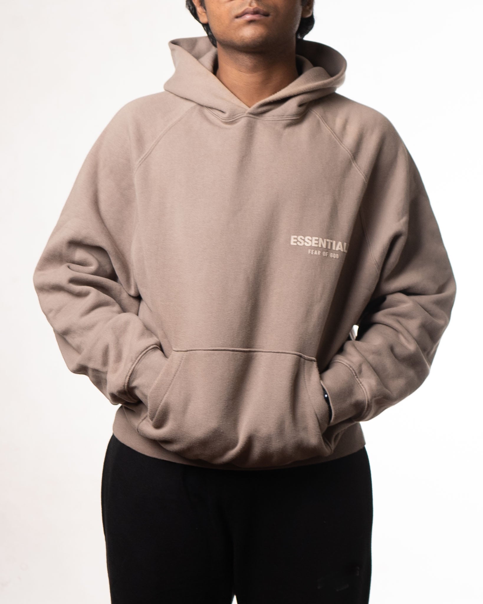 Fear Of God Essentials Hoodie Cement