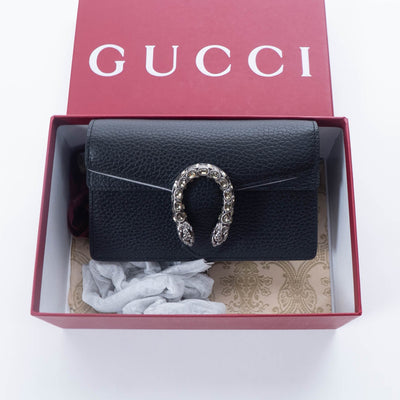 Gucci Super Mini Dionysus Leather Crossbody Bag