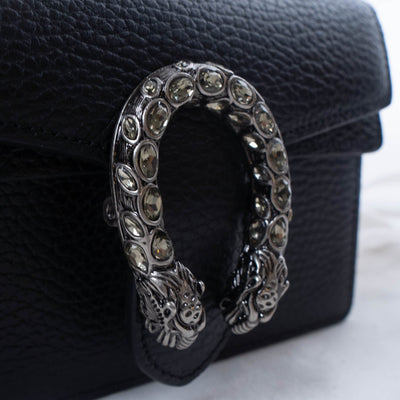 Gucci Super Mini Dionysus Leather Crossbody Bag