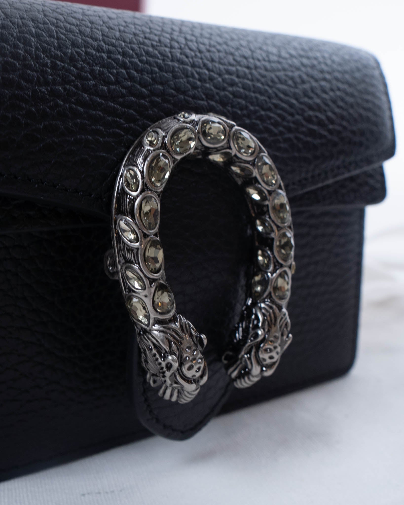 Gucci Super Mini Dionysus Leather Crossbody Bag