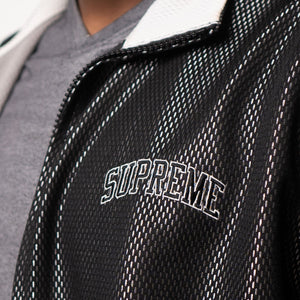 Supreme Black Bounded Mesh Track Jacket