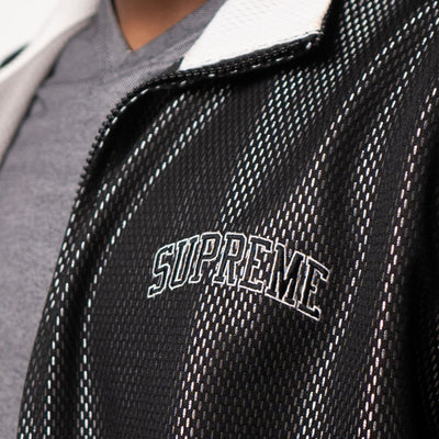 Supreme Black Bounded Mesh Track Jacket