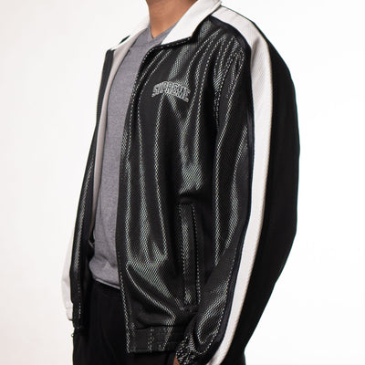 Supreme Black Bounded Mesh Track Jacket