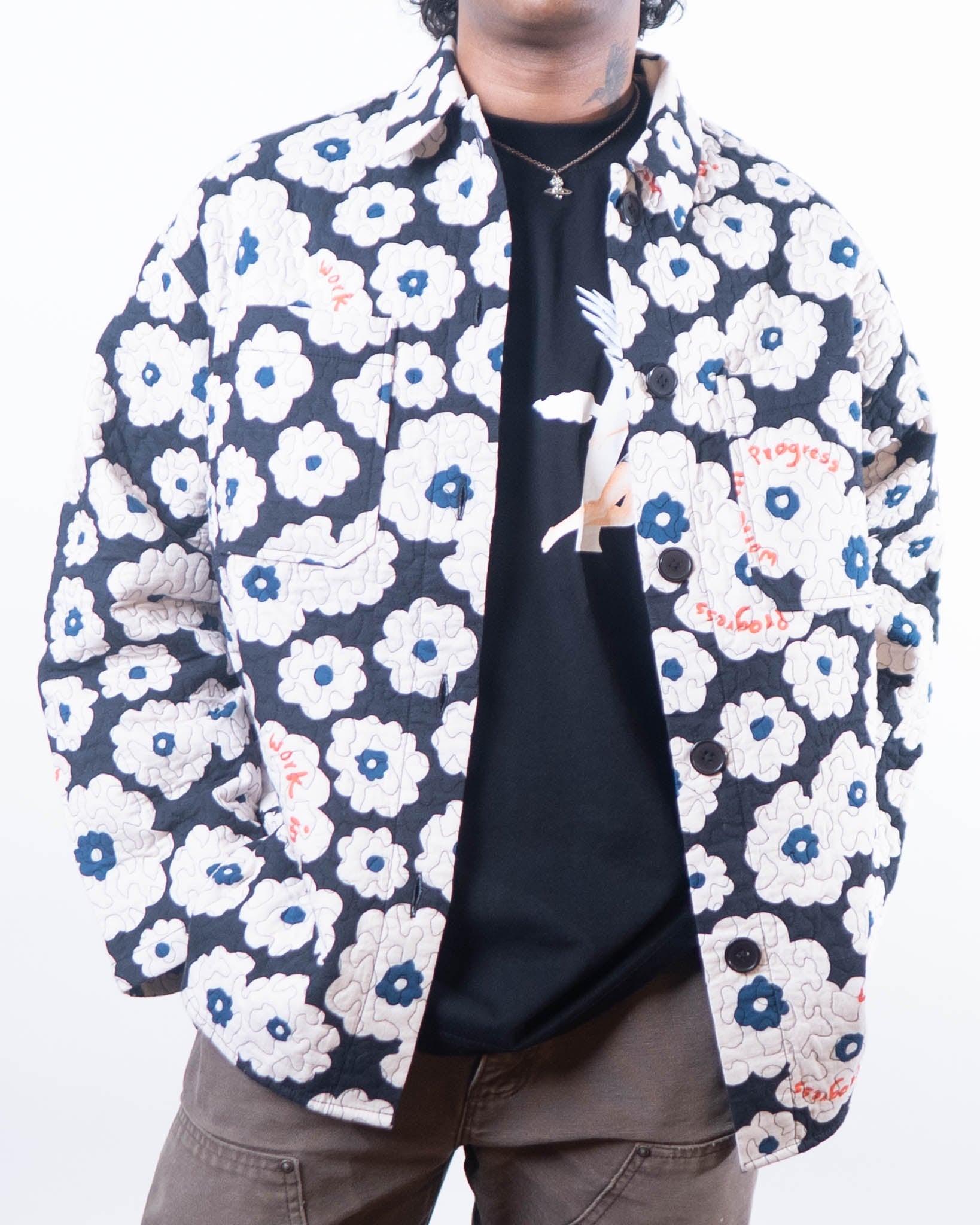 IMWIP Bloom Shacket Returns - L & XL