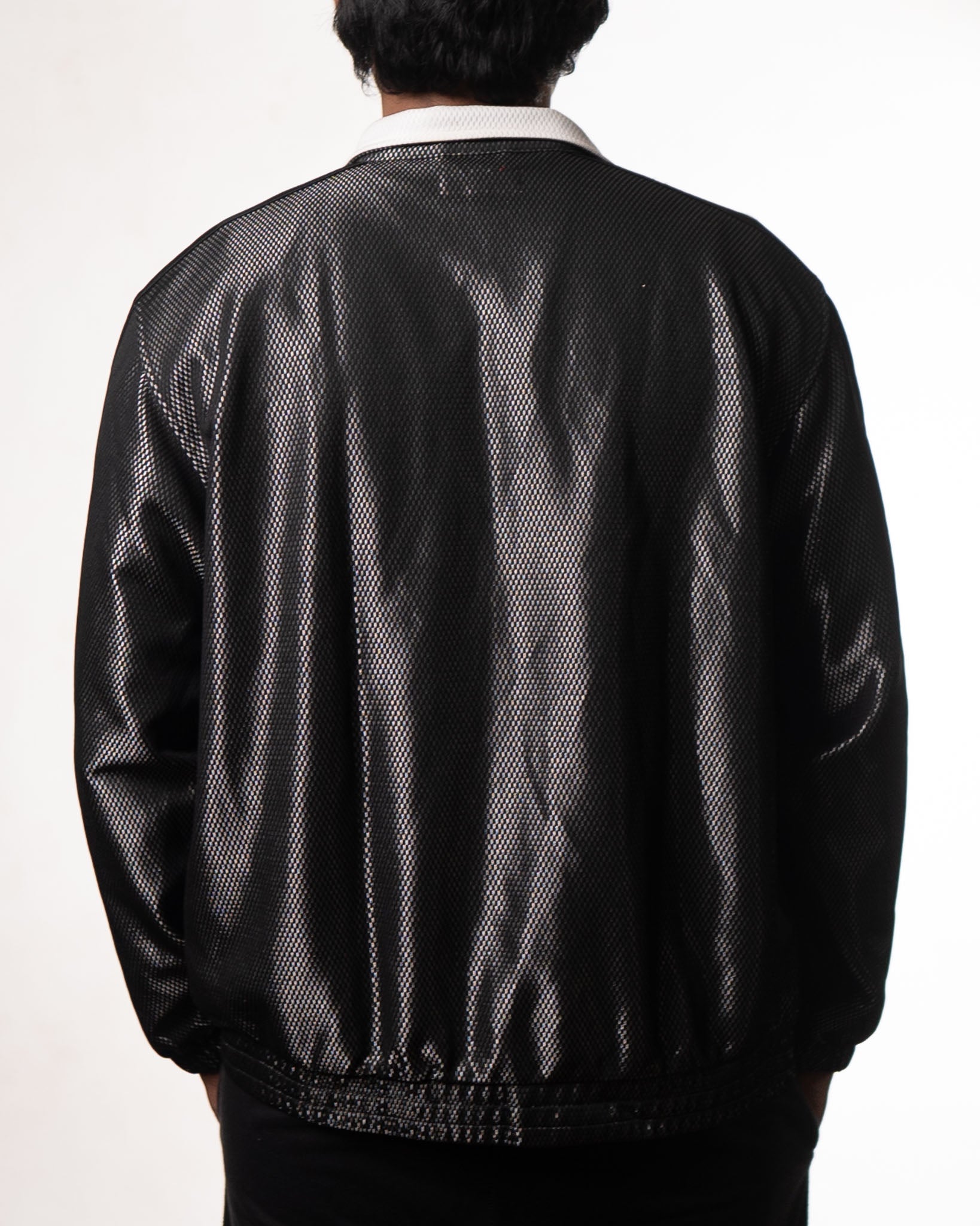 Supreme Black Bounded Mesh Track Jacket