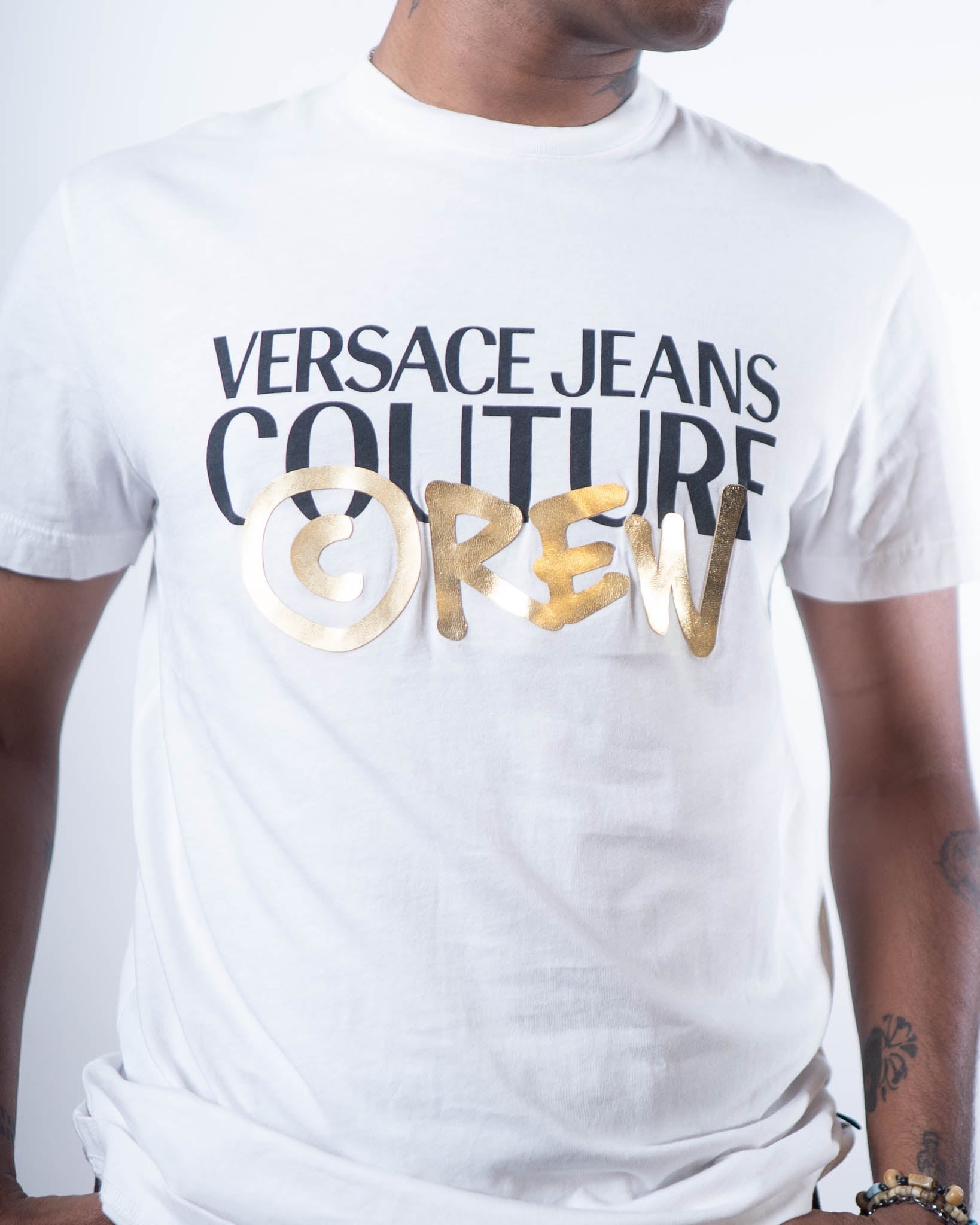 Versace Couture Crew Logo T Shirt
