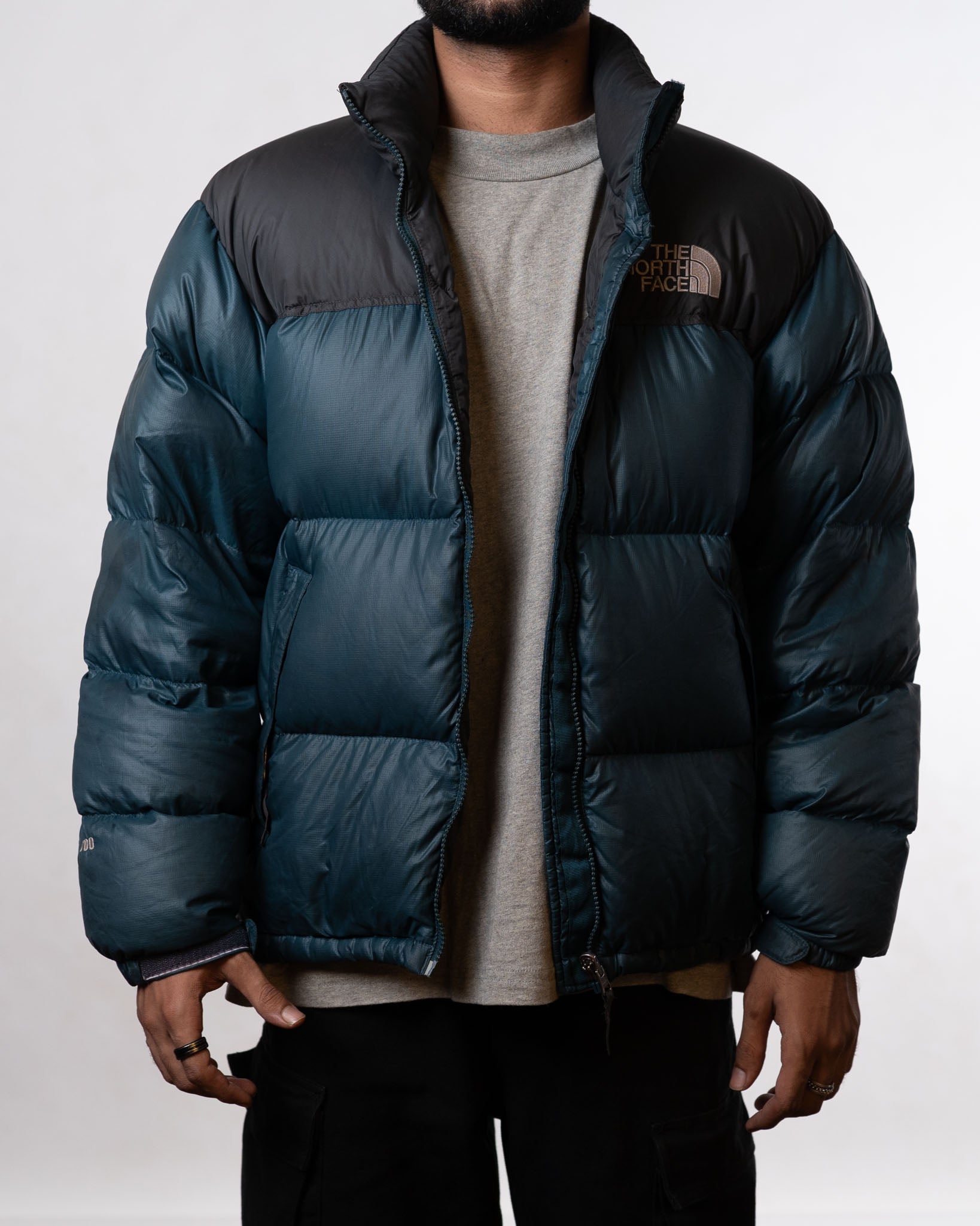North Face 1996 Retro Nuptse Black/Green Jacket