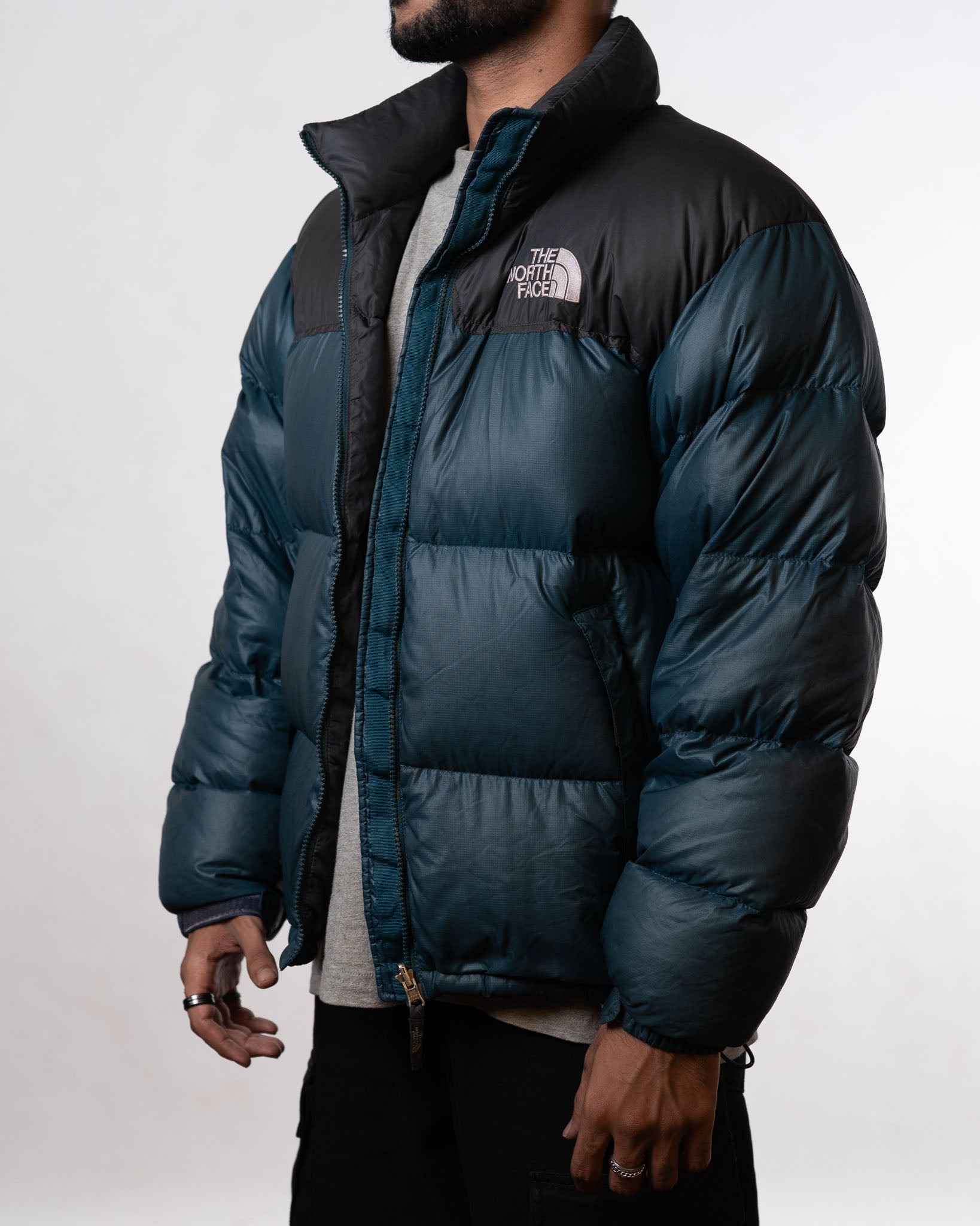 North Face 1996 Retro Nuptse Black/Green Jacket