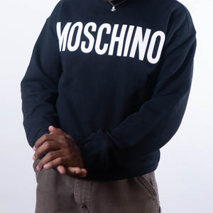 Moshchino Black Printed Logo Sweatshirt - DS