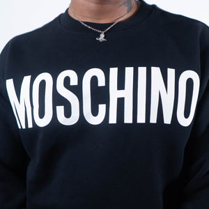 Moshchino Black Printed Logo Sweatshirt - DS
