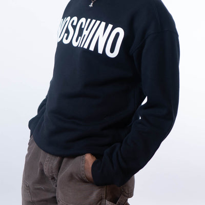 Moshchino Black Printed Logo Sweatshirt - DS
