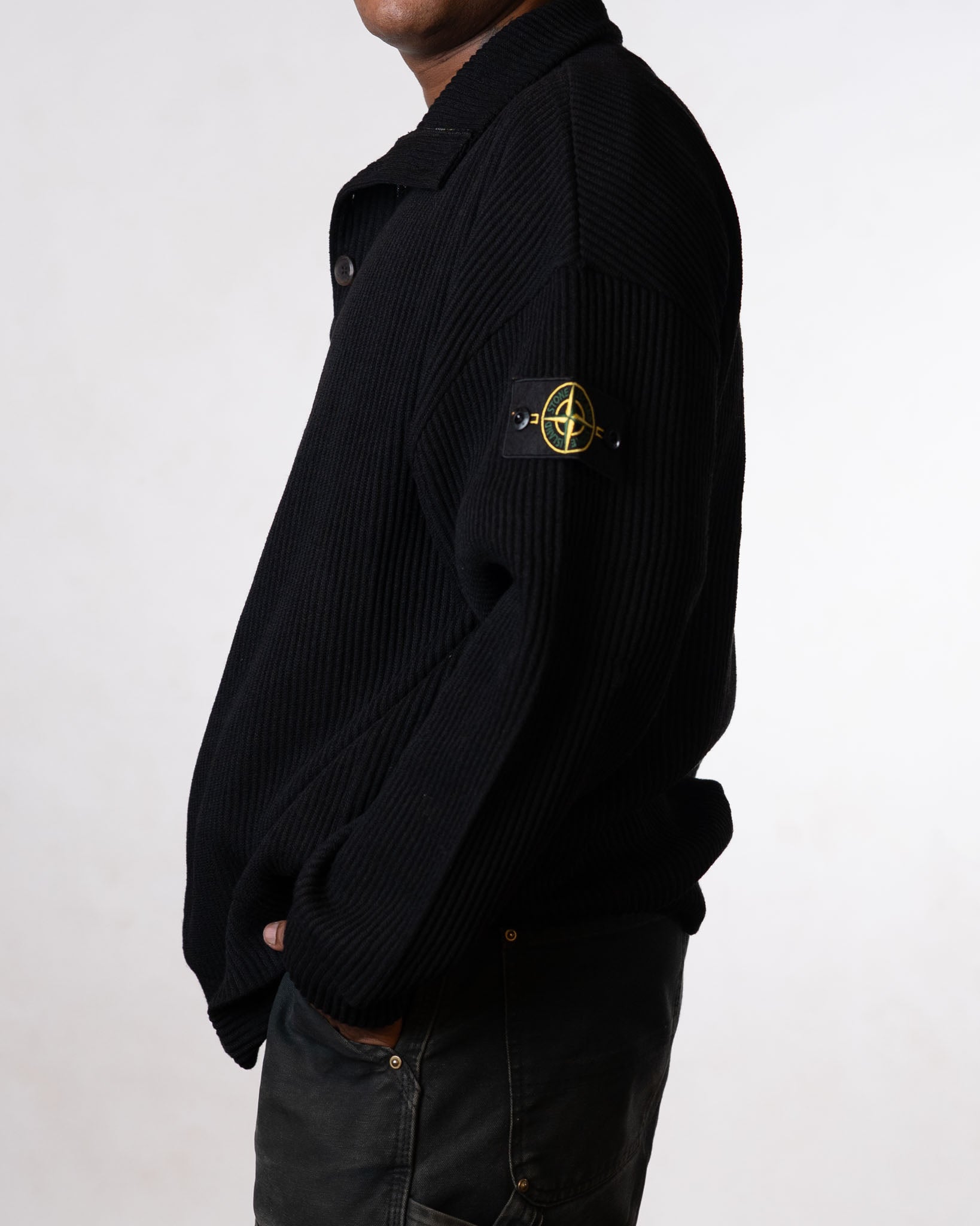 Stone Island Mens Black Sweater