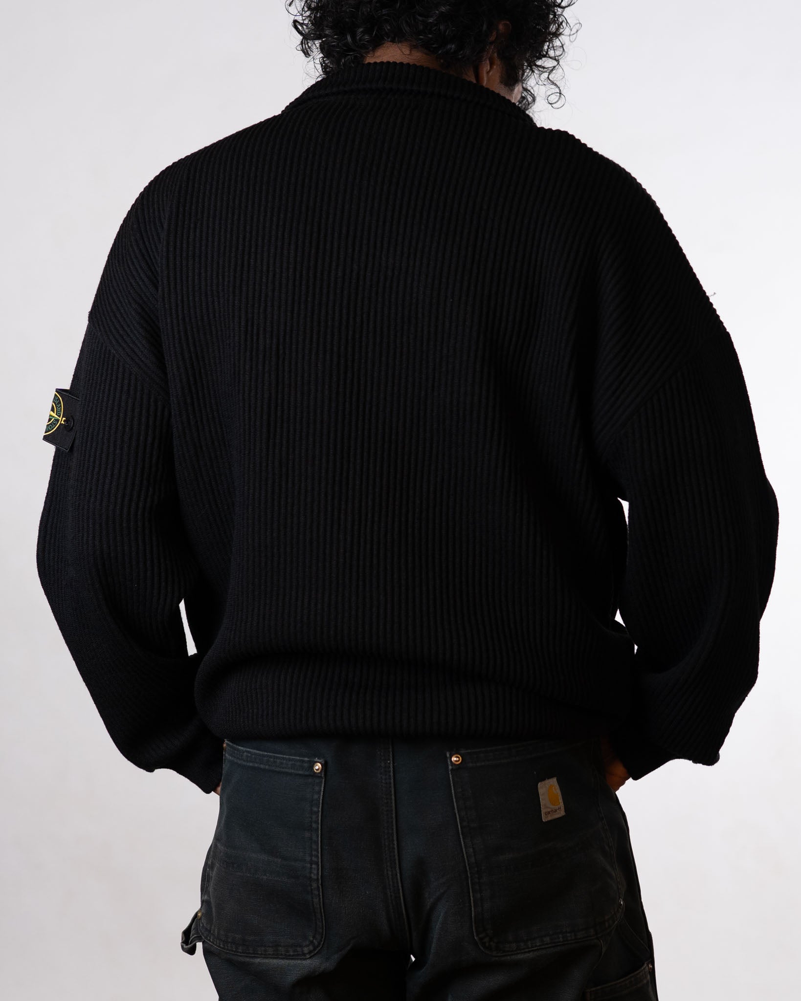 Stone Island Mens Black Sweater