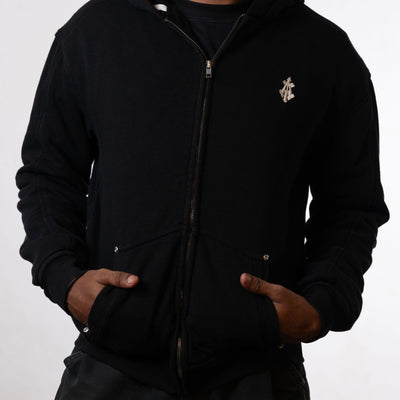 Almost Gods black zipper hoodie