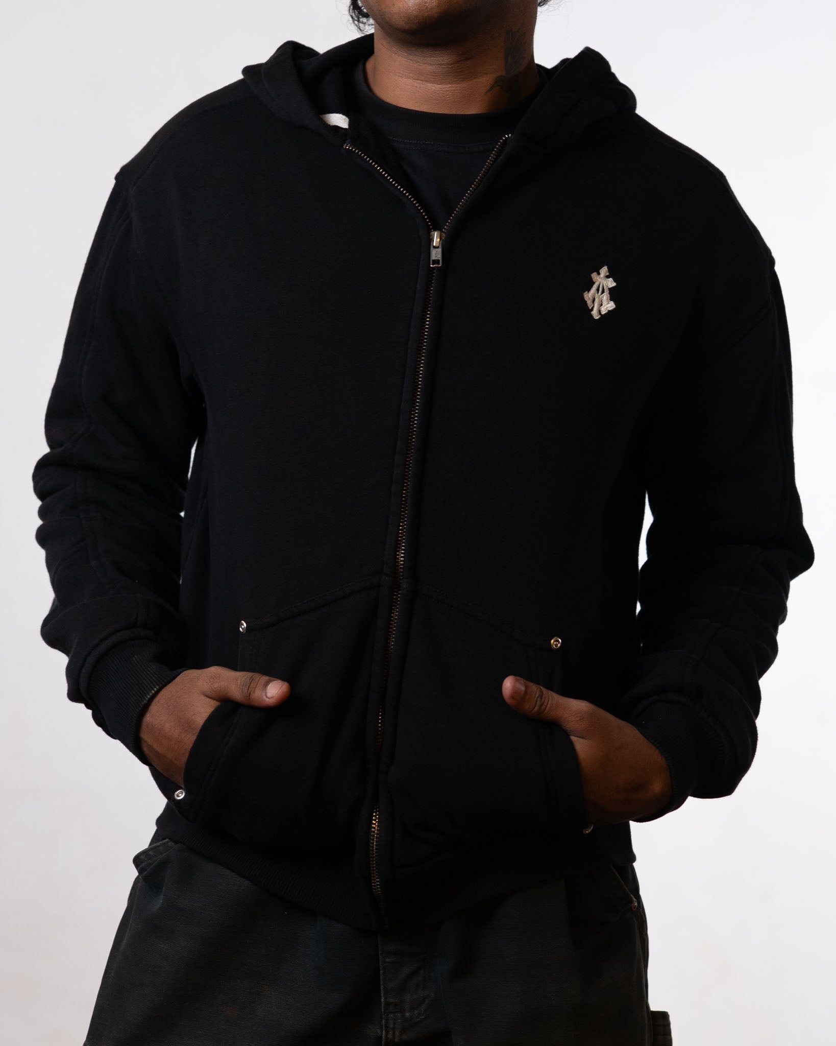 Almost Gods black zipper hoodie