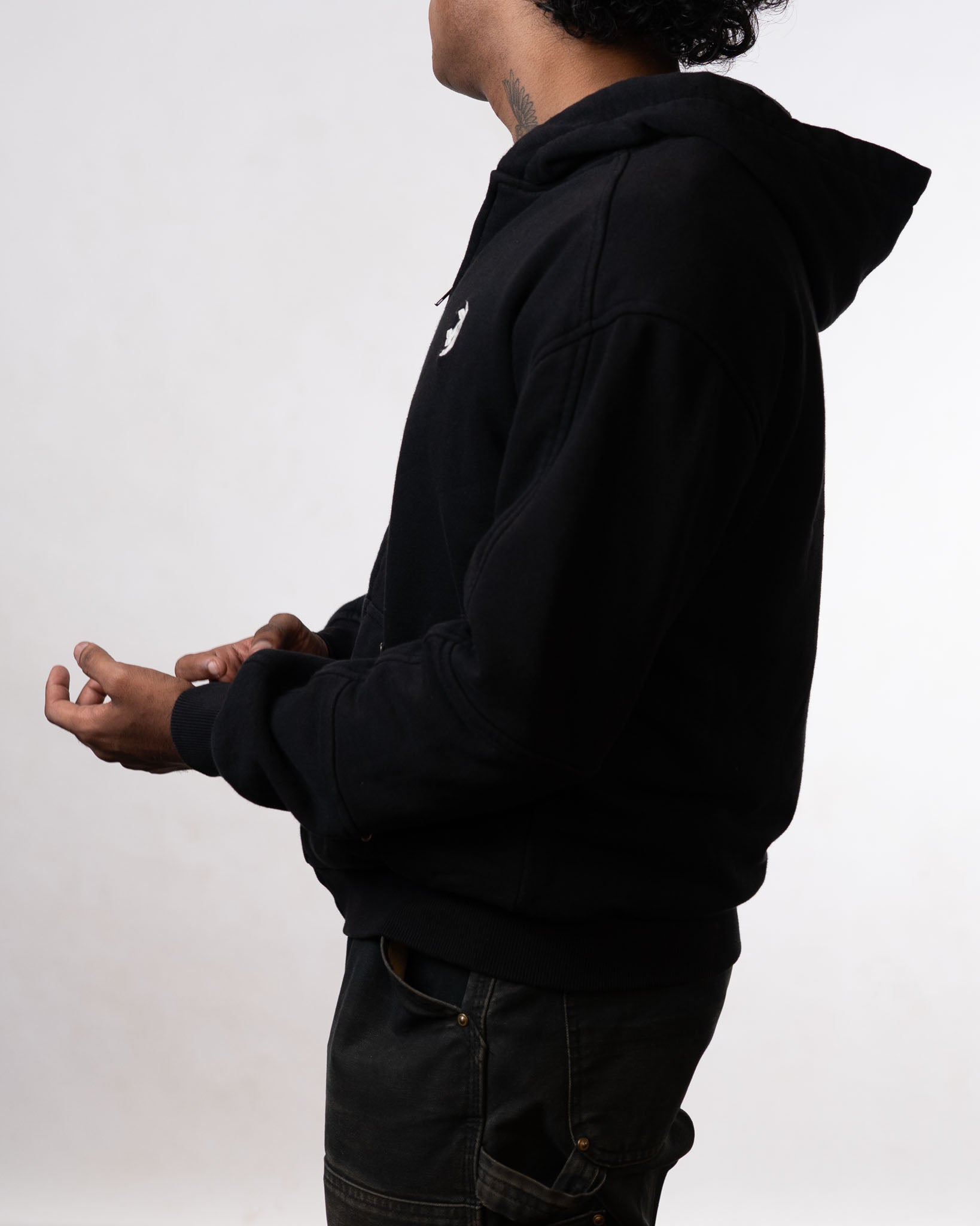 Almost Gods black zipper hoodie