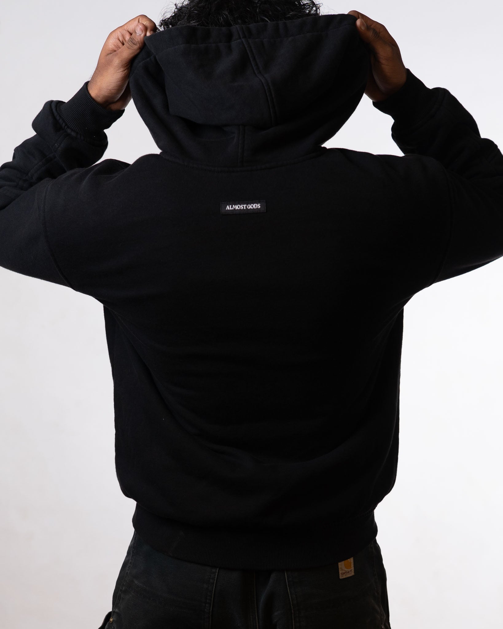 Almost Gods black zipper hoodie